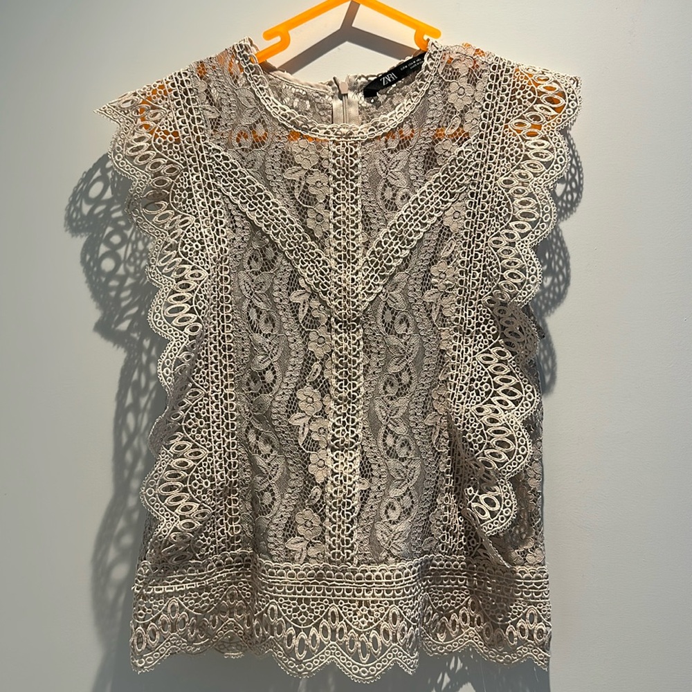 Zara Woven Top, Size:M